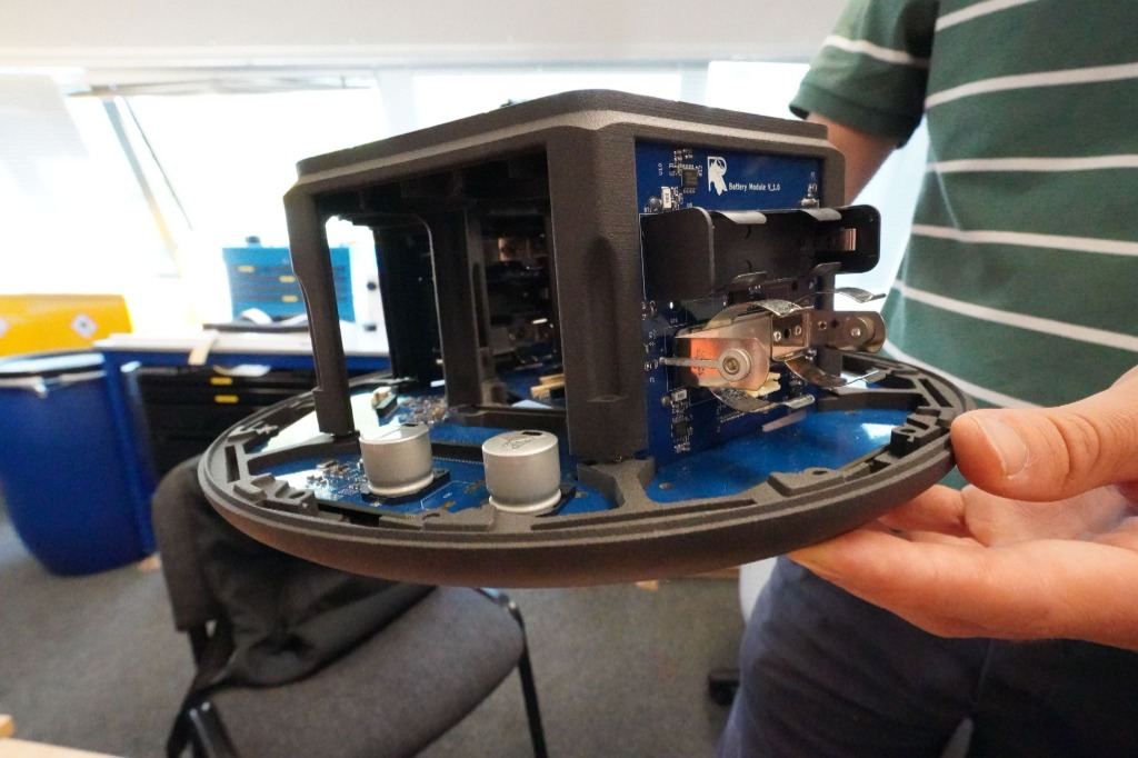Basestation internal modular architecture and battery module